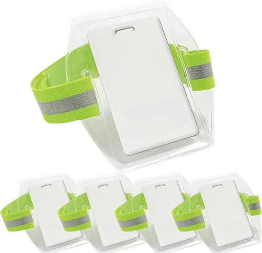 5 Pack Waterproof Arm ID Badge Holders