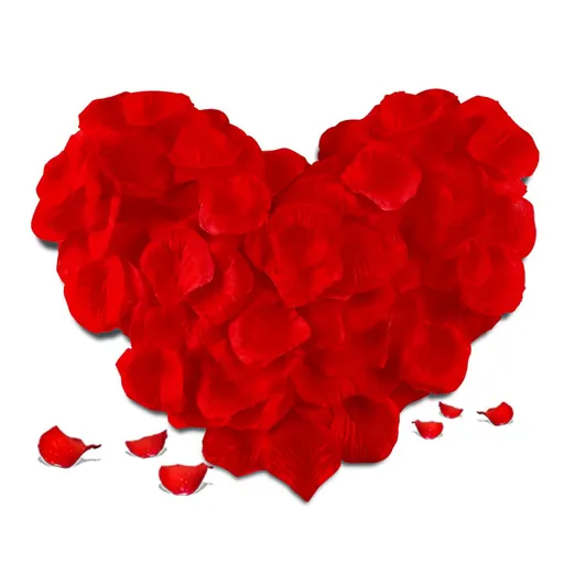 1000PCS Rose Petals for Bedroom - Fake Roses Red Petal Faux Flowers, Artificial Roses Petals for Marry me, Valentines