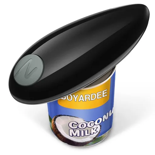 One Touch Can Opener Electric Easy Open Any Can Size with Smooth Edge,Hands Free and Battery Operated Electric Can Openers for Kitchen,Kitchen Gadget Electric Can Opener for Seniors with Arthritis