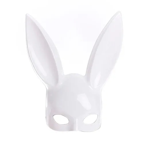 House Of Dasein Sexy Bunny Rabbit Ears Mask Costume Cosplay Fetish Bdsm - Shiny White