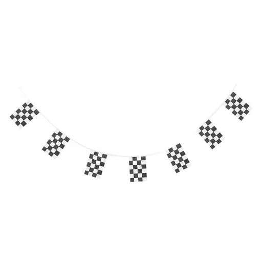 Racing Flag for Sport Event Decorations White and Black Checkered Car Flag