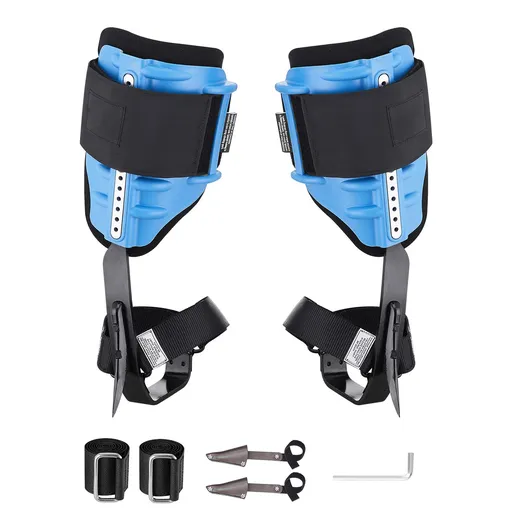 Tree Climbing Spikes, Height-Adjustable Tree Climbing Gear with Straps & Padding Cushion, 159 kg Load Capacity, Heavy Duty Steel Climb Spurs Arborist Equipment for Fruit Picking Hunting