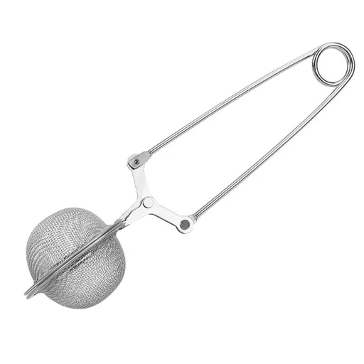 Cocoa Chocolate Flour Dispenser Sifter Dredger Sprinkler, Round Sphere Compact Stainless Steel Mesh Double Sided Spring Action
