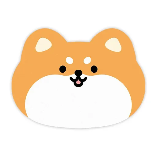 2 Pcs Style 9 Yellow Puppy pattern Cartoon Pet Feeding Mat for Cats & Dogs - Absorbent Diatom Mud Splash-Proof Mat, Easy to Clean