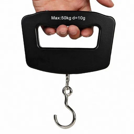 Luggage Scale, LCD Display Travel Fish Digital Luggage Scales 50kg/10g Portable Electronic Hanging Backlight Balance Weighing