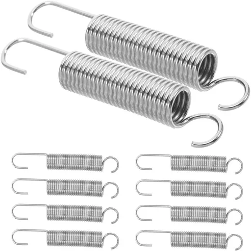 10 PCS Dual Hook Pruning Shear Spring Replacement for Trimmer Tools, Stainless Steel Easy Replacement Part for Garden Use