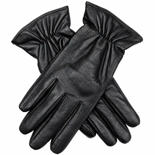 Womens Premium Kangaroo Leather Gloves 100% Wool Lined Winter Warm - Black