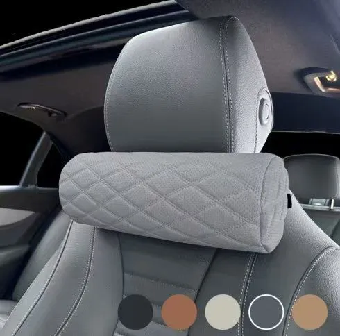 Car Neck Pillow Memory Foam Cotton Warm gray 31cm*12cm