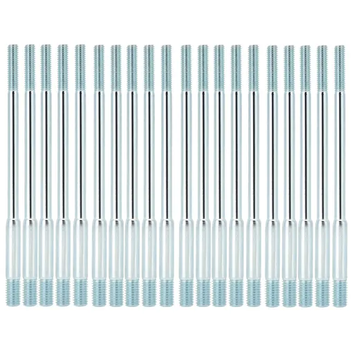20PCS M6x8x135 Cylinder Head Stud Bolts Double End Threaded Fit for 188F Gasoline Generator