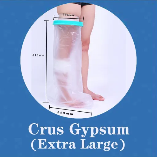 Extra Large Adult Calf Leg Waterproof Cast Cover Shower Oversize Broken Leg Gypsum Bandage Bath Protector
