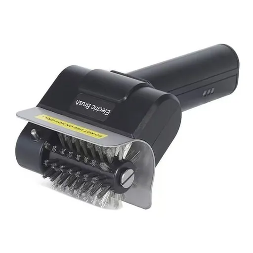 Black Electric Grill Brush, Cordless Rotating BBQ Cleaner with Stainless Steel Bristles, Rechargeable Grill Cleaning Brush for Outdoor Barbecue & Kitchen