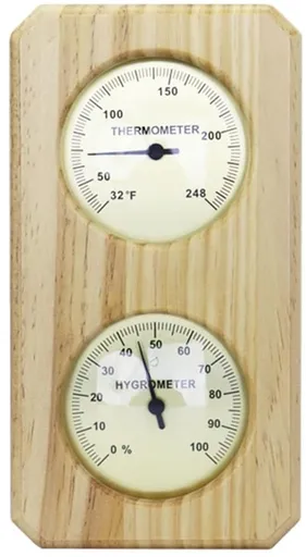 Indoor Thermometer - Indoor Thermometer - Thermometer - Weather Station - Hygrometer - Waterproof Wall-Mounted Thermometer and Hygrometer - Suitable for Indoor Bathroom, Sauna, Baby's Room