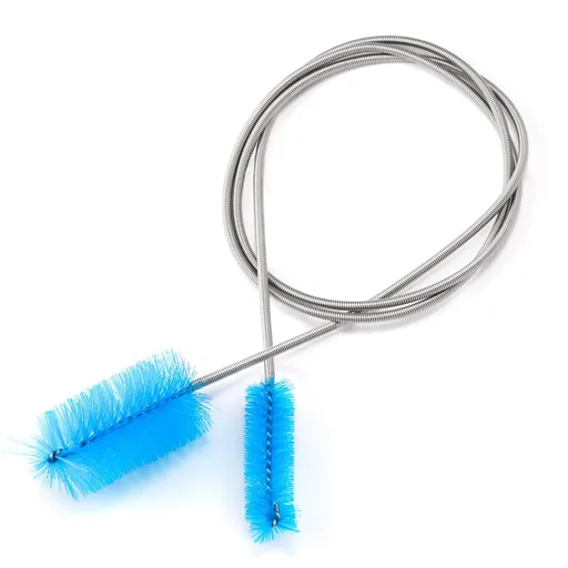 Aquarium Water Filter Pipe Air Tube Hose Stainless Steel Cleaning Brush Flexible Double Ended Hose Brush