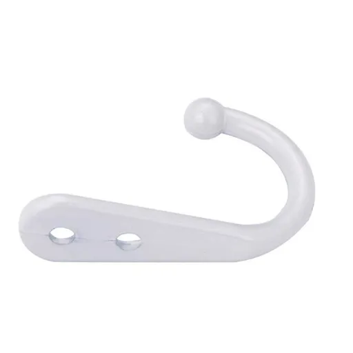 5pcs Heavy Duty Metal Single Prong Robe Hanger Rustproof Wall Hooks for Towel Hat Key Bag on Bathroom, Kitchen, Livingroom