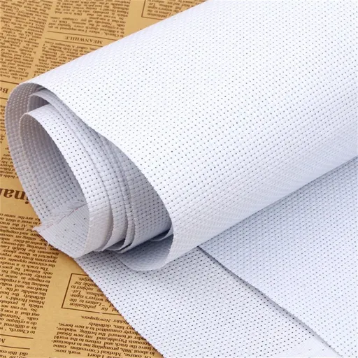 1*Embroidery Cloth Fabric 14 Medium Check White 100 Thick Fabric Diy Knitting Diy