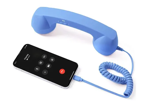 1M Retro Wired Handheld Telephone Handset with Microphone Type C Plug for Smartphones PC
