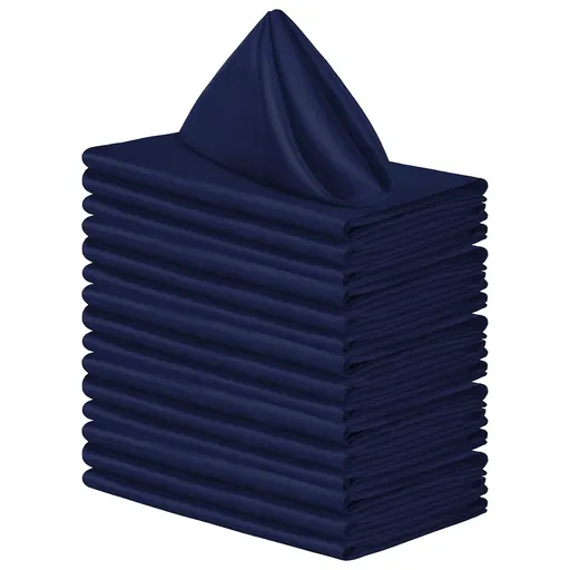 16 Pack Square Satin Napkin Bright Silk Table Napkin Soft Smooth Fabric Table Napkin for Wedding Banquet Party Decoration