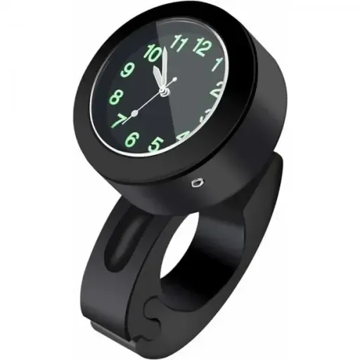 Waterproof Handlebar Mounted Watch Universal Motorcycle Bike Handlebar, Rubber material, dashboard mounting, stable phone or GPS support