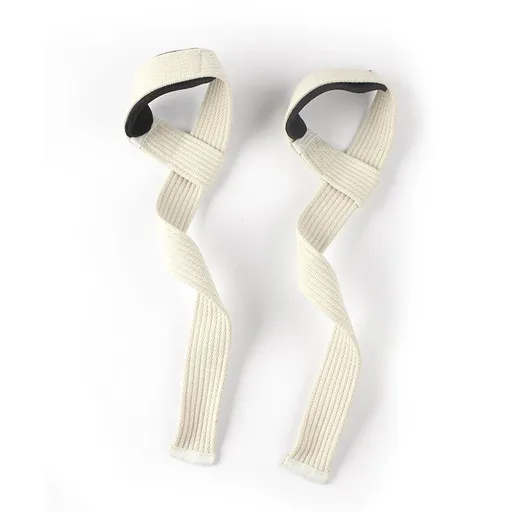 Vigor Power Gear Latex Wrist Strap Weightlifting One-word White [single]]