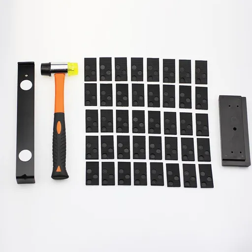 Laminate Wood Flooring Tools Kit Vinyl Floor Installation Kit with 43 Pcs Spacers, Heavy Duty Pull Bar and Tapping Block
