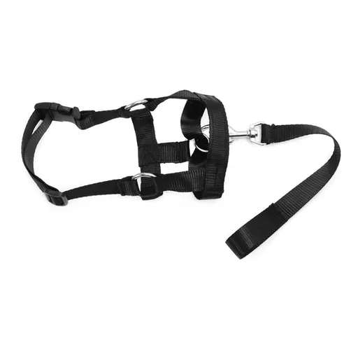 EXMOOR Nylon Dog Muzzle Adjustable Anti Bite. Black-ordinary L