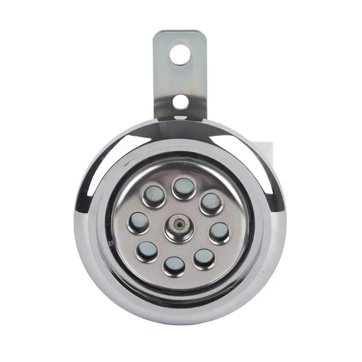 Universial Motorcycle Horn Waterproof 105dB Loud 12V 85mm W/Honeycomb Chrome Cover Motorcycle Horn Disc Horn Electric