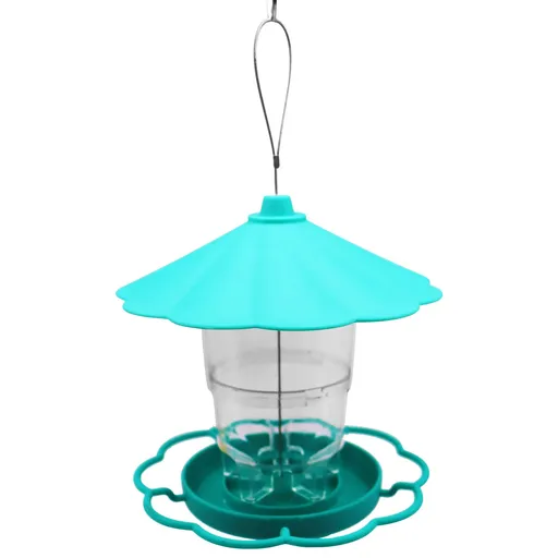 Outdoor Hanging Wild Bird Feeder, Plastic, Brown Z2-Green