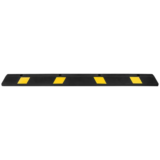 Parking Stopper, 1840 mm Heavy Duty Parking Aid for Garage, Rubber Curb Garage Floor Stopper with Reflective Strips, Vehicles Gadgets for Cars Vans Trucks Tire Wheel Guide Block Stops Bumpers