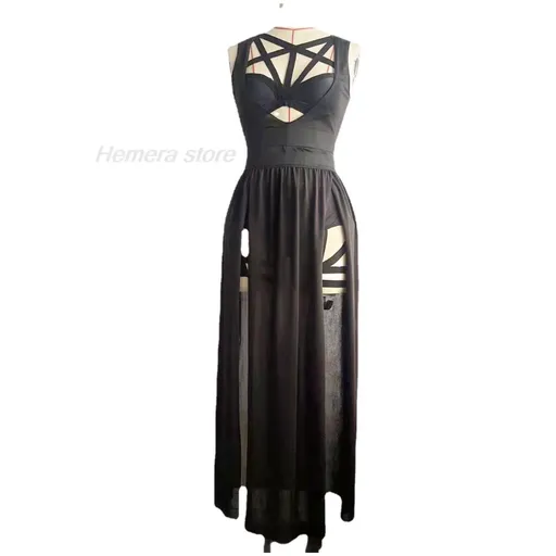 House Of Dasein Anime Yor Forger Cosplay Lingerie Nightdress Sleeveless Bandage Vest Dress Mesh Pajamas - M - Style 3