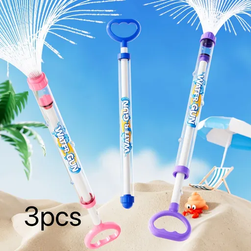 3pcs Summer Firework Water Gun Toys | Suitable for Outdoor Pool, Beach Party, Pool Fighting, Photo Props, Birthday Surprise Gifts, Mixed Color ABS Material 3 sets (blue+purple+pink)