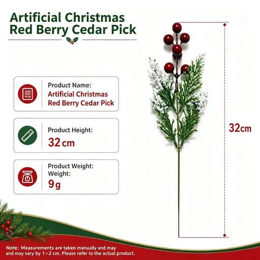 Christmas Artificial Pine Spray Stem Floral Arrangement Pick SD57 2 Pcs Great Christmas Present