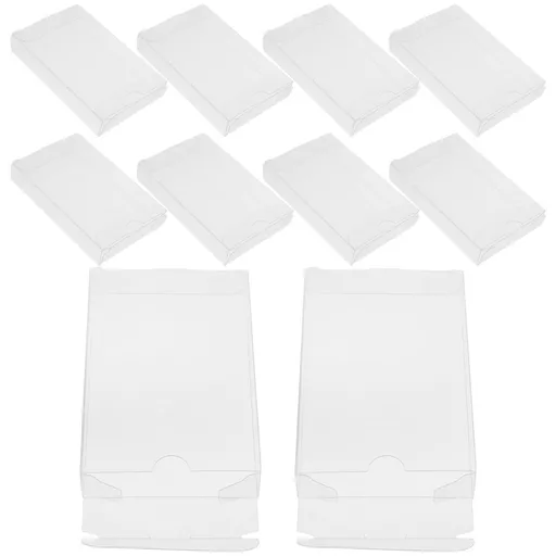 Clear PVC Cassette Tape Organizer Dust and Wet Protection Compact Design