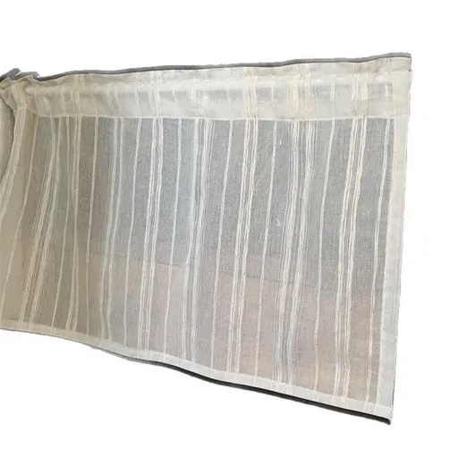 Cabinet Curtains Sink Skirt for Bathroom Kitchen Brown Stripes Cabinet Curtains for Classroom Home Farmhouse Rustic Drape Under Desk Privacy Drape for Laundry Room（30x150cm）