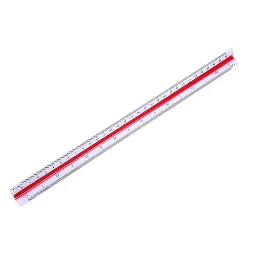 Architectural Scale, Scale Ruler, 12 inch, White, Scale Ruler Contractor, Architect Scal, Scaling Ruler, Drawing Ruler