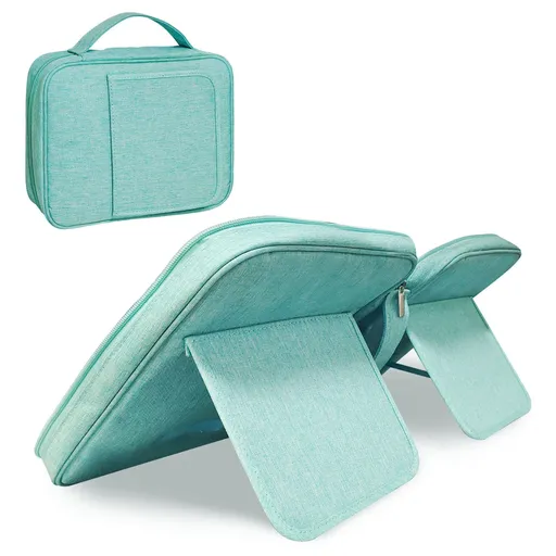 Carrying Church Bag with Book Stand, Bible Bag with Handle, Zipper and Multi-Pockets for Scripture Study Bible Protector, Blue