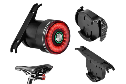 Bike Smart Taillight Auto Brake Sensing Rear Light Warning Saddle Light