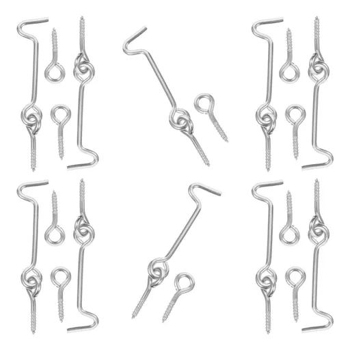 10-Pack Screen Door Locks and Latches, 2.55 x 1.18 x 0.39 Inch Security Hardware for Home Safety