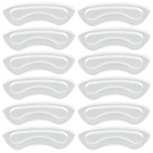 Heel Grips, Shoe Heel Inserts for Loose Shoes, Clear Heel Cushion Pads for Women Men Shoes, 6 Pairs