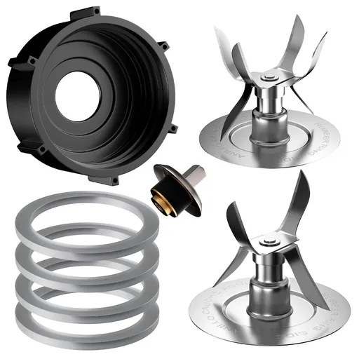 8 Pieces Replacement Part Ice Blades Jar Bottom Cap 4902 Rubber Gaskets and Coupling Pin Kit Compatible Blender Accessories