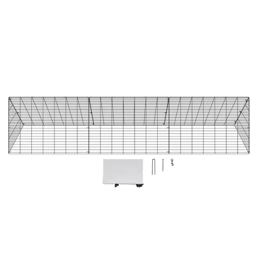 Chicken Tunnels, 300 x 71 x 61.5cm (LxWxH) Chicken Tunnels for Yard, Portable Chicken Tunnels for Outside Easy Installation, Chicken Coop Run, Suitable for Chickens, Ducks, Rabbits