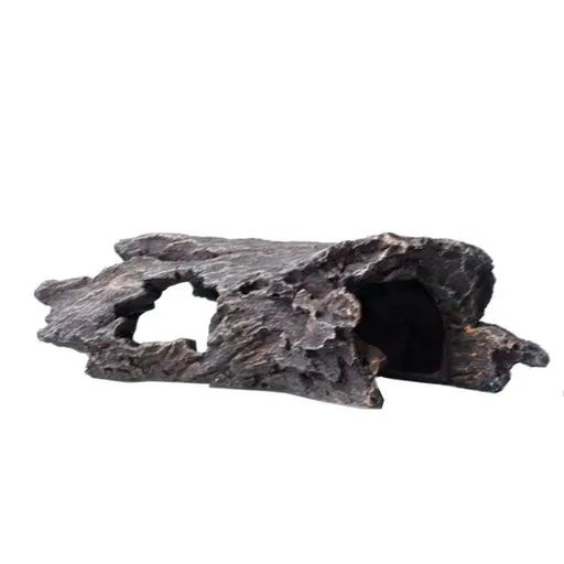 Reptile Hideout Tree Trunk Hollow Log Cork Bark for Lizard Bearded Dragon Snake Chameleon Hermit Crab Leopard Gecko Terrarium Habitat Decoration