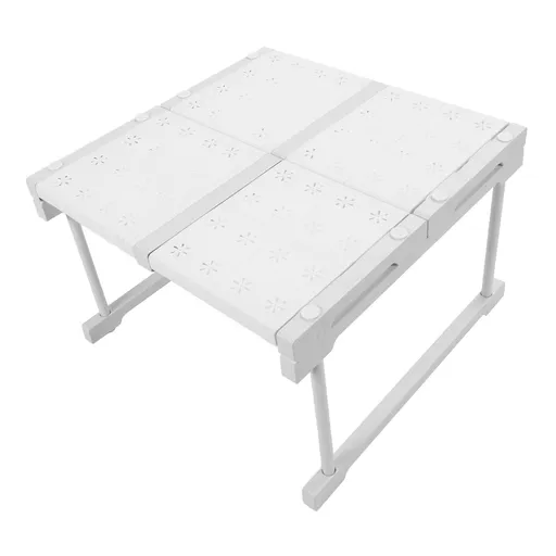 Expandable Cabinet Shelf Carbon Steel Stackable Closet Storage Shelving Rack Cabinet Organizer Riser for Kitchen Bathroom Cupboard Width 48cm 37 to 48cm/14.6 to 18.9in