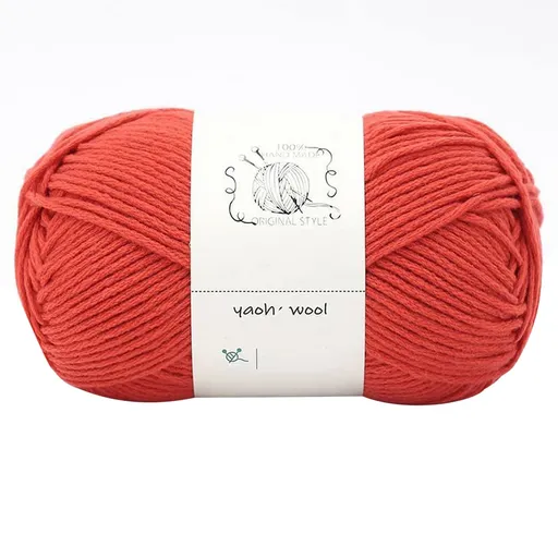 Hand Knitted Yarn Soft Cotton Yarn 100g Pure White