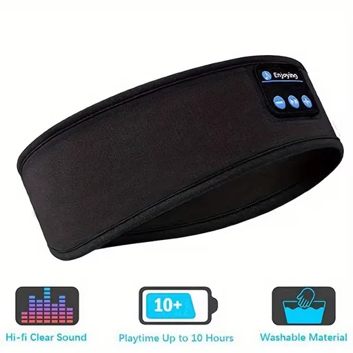 The dual-purpose wireless headphones for sleep and exercise feature a headband design that is light, thin and soft, providing a comfortable fit without pressing on the ears