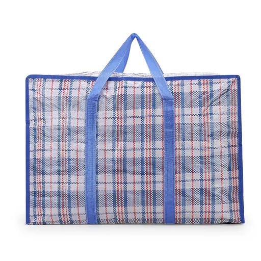 10PCS Large Waterproof Moving Packing Bags Woven Storage Luggage Quilt Bags - Medium