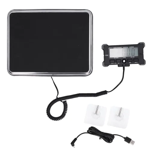 Shipping Scale Portable Accurate Digital HD LCD Display Package Scale with USB Cable Hooks for Pet Package Express