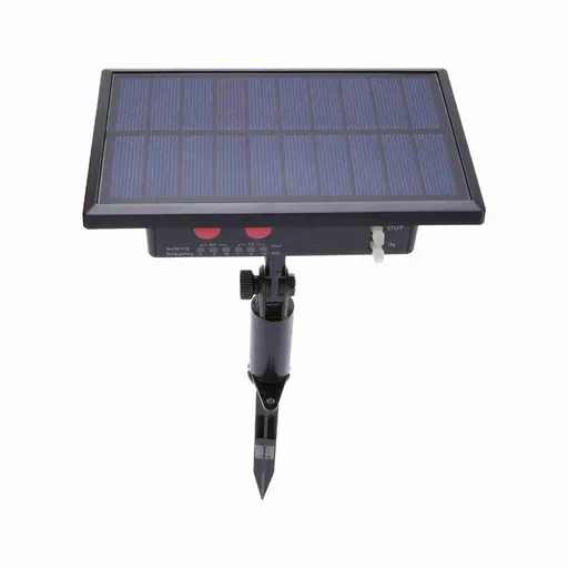Solar Drip Irrigation Kit for 10 Potted Plants with 6 Timer Modes 400ml/min Flowrate 33ft Hose Automatic Plant Watering Devices with Inserted Stake Black