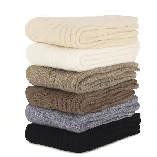 6 Pairs WOOL BLEND SOCKS Ladies Womens Thick Soft Work Thermal Warm Winter BULK