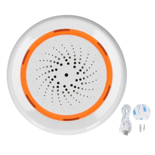 Audible Alarm Smart Siren Alarm 90db for Zigbee3.0 Communication Protocol 5V 1A for Tuya Wireless Alarm for Security