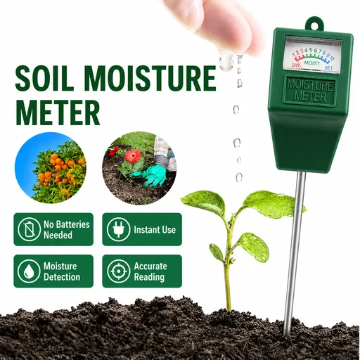2PCS Soil Moisture Meter - Single Probe Plant Water Tester, Battery-Free Garden Soil Sensor, Plug and Play